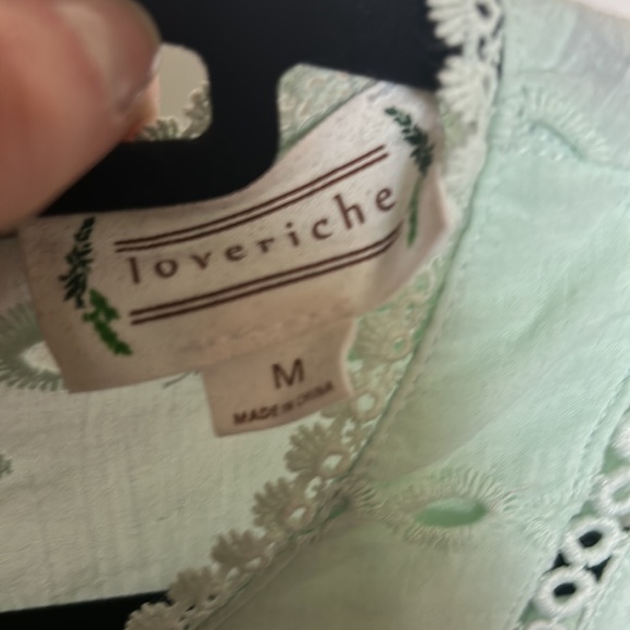 Red Dress Boutique Loveriche Mint Lace Mini Dress - Size Medium - Picture 4 of 5